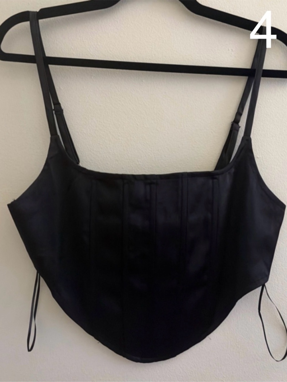 NWOT Black summer corset top Sky to Moon size M